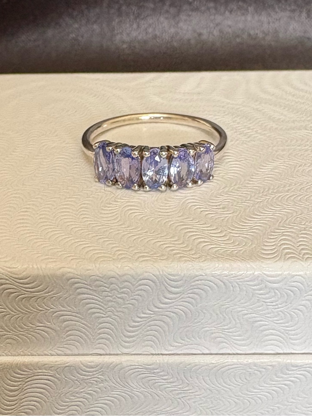 Carrie Elizabeth Stirling Silver Purple Stone Ring
